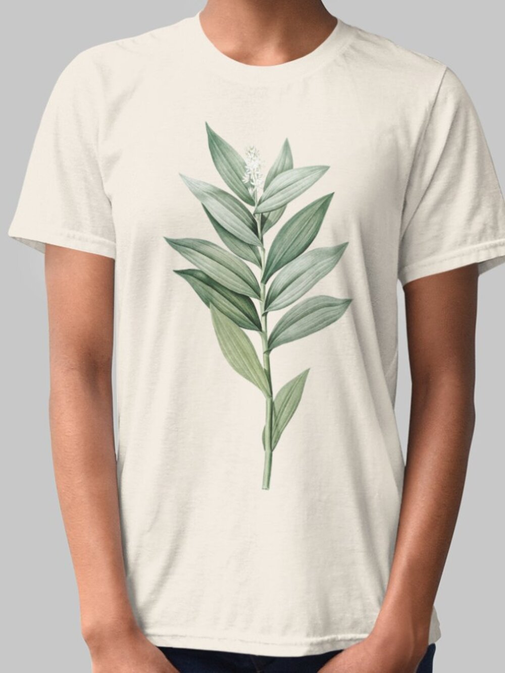 Star-Flowered False Solomon's Seal Floral  Short Sleeve  Tee T-shirt S-XXL